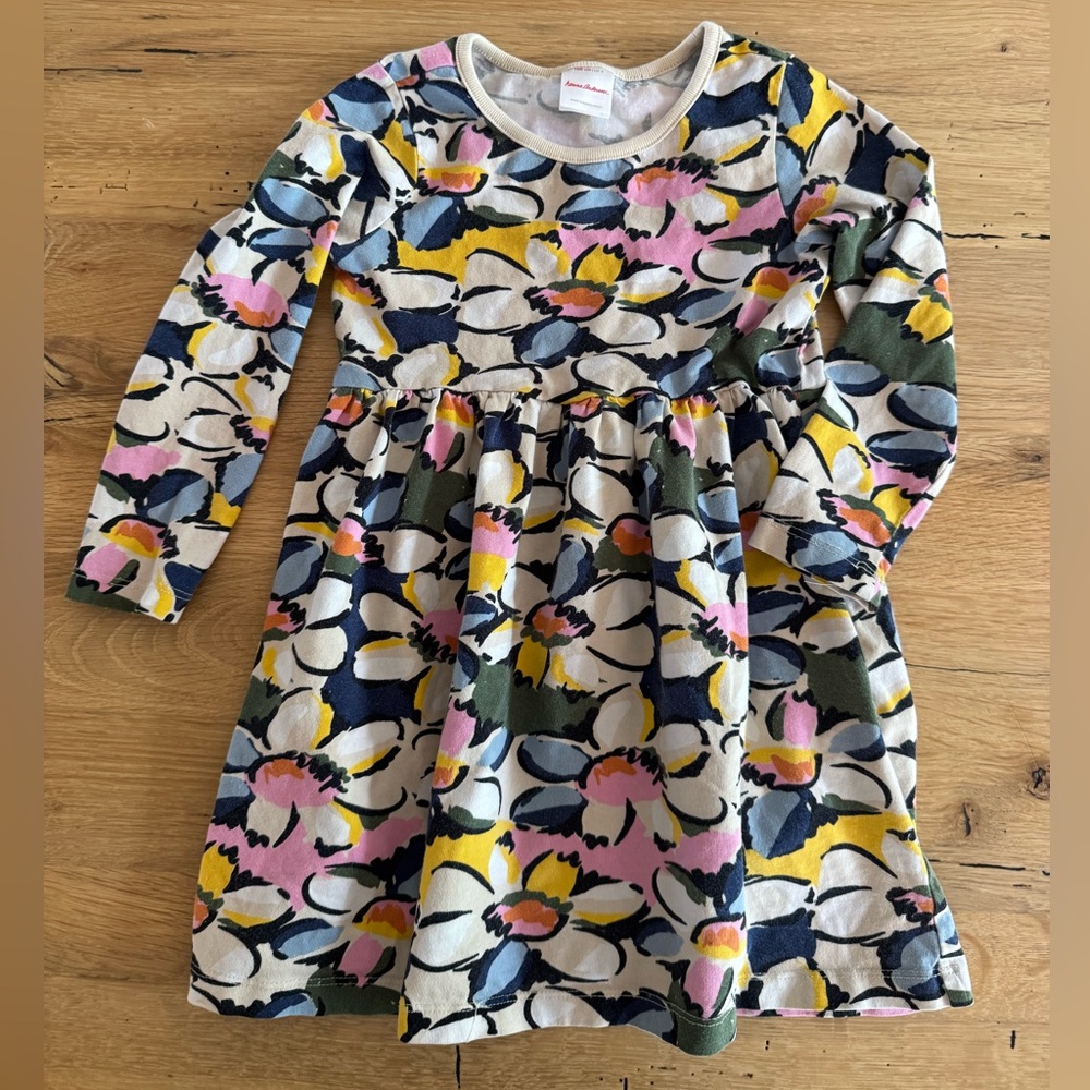 Hanna Andersson Multicolor Floral Long Sleeve Dress
